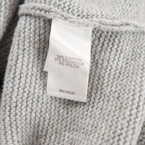 J Jill Ombre Green Gray Knit Sweater Tunic Cotton Blend Womens Sz L Tall - Picture 8 of 10